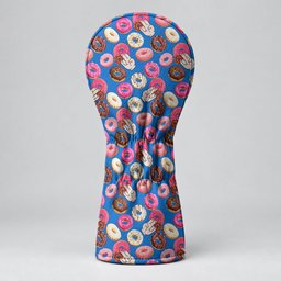 Funny Donut Adult Humor Blue And Pink Golf Head Cover, Gift For Golfers, Golfer Gift