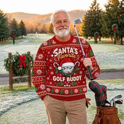 Santa's Favorite Buddy Ugly Christmas Sweater, Holiday Party Sweater, Funny Xmas Gift