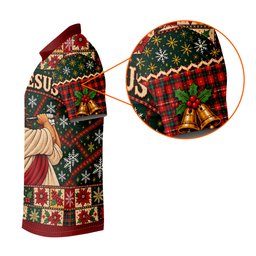 Fore Jesus Santa Hat Christmas Golf Shirt, Golf Shirts For Women, Womens Golf Shirts