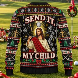 Send It My Child Jesus Ugly Christmas Sweater, Christmas Gifts, Holiday Party Sweater