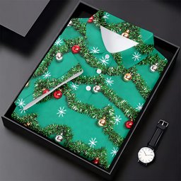 Tinsel Garland Ornaments Christmas Golf Shirt, Ladies Golf Shirts, Womens Golf Shirts