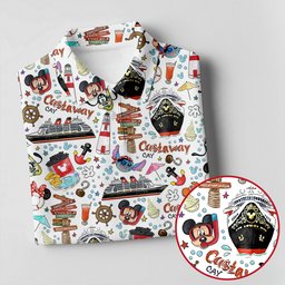 Cartoon Cruise Island Vacation Golf Shirt, Golf Shirts For Women, Womens Golf Apparel
