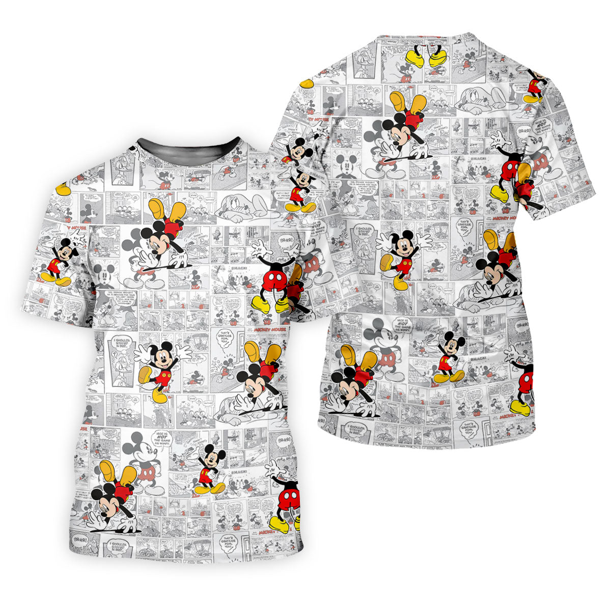 Retro Comic Strip Cartoon Mouse Golf Shirt, Golf Polo For Men, Funny Mens Golf Shirts