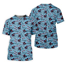 Ahoy Pirate Mouse Ears Bandana Golf Shirt, Womens Golf Apparel, Womens Golf Tops