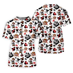 Pirate Cartoon Mouse Skull Swords Golf Shirt, Mens Golf Apparel, Golf Gifts For Men