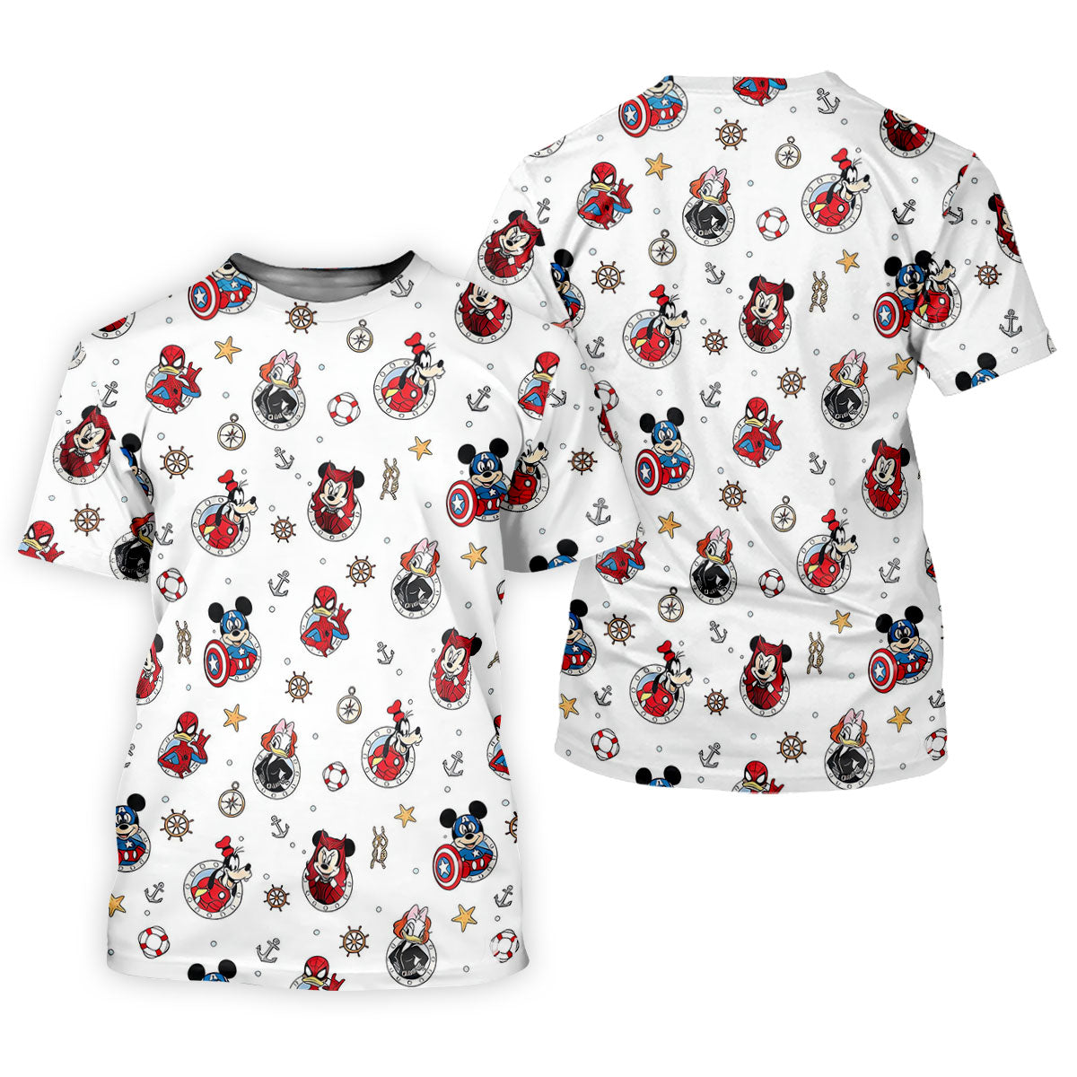 Comic Hero Cartoon Friends Cruise Golf Shirt, Ladies Golf Apparel, Womens Golf Shirts