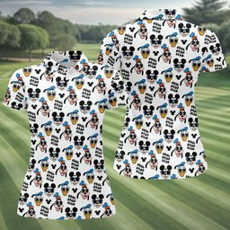 Cool Dads Club Cartoon Friends Golf Shirt, Ladies Golf Apparel, Golf Gifts For Women