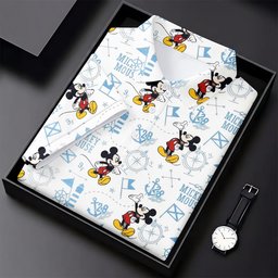 Cartoon Mouse Nautical Anchor Map Golf Shirt, Golf Gifts For Women, Ladies Golf Tops