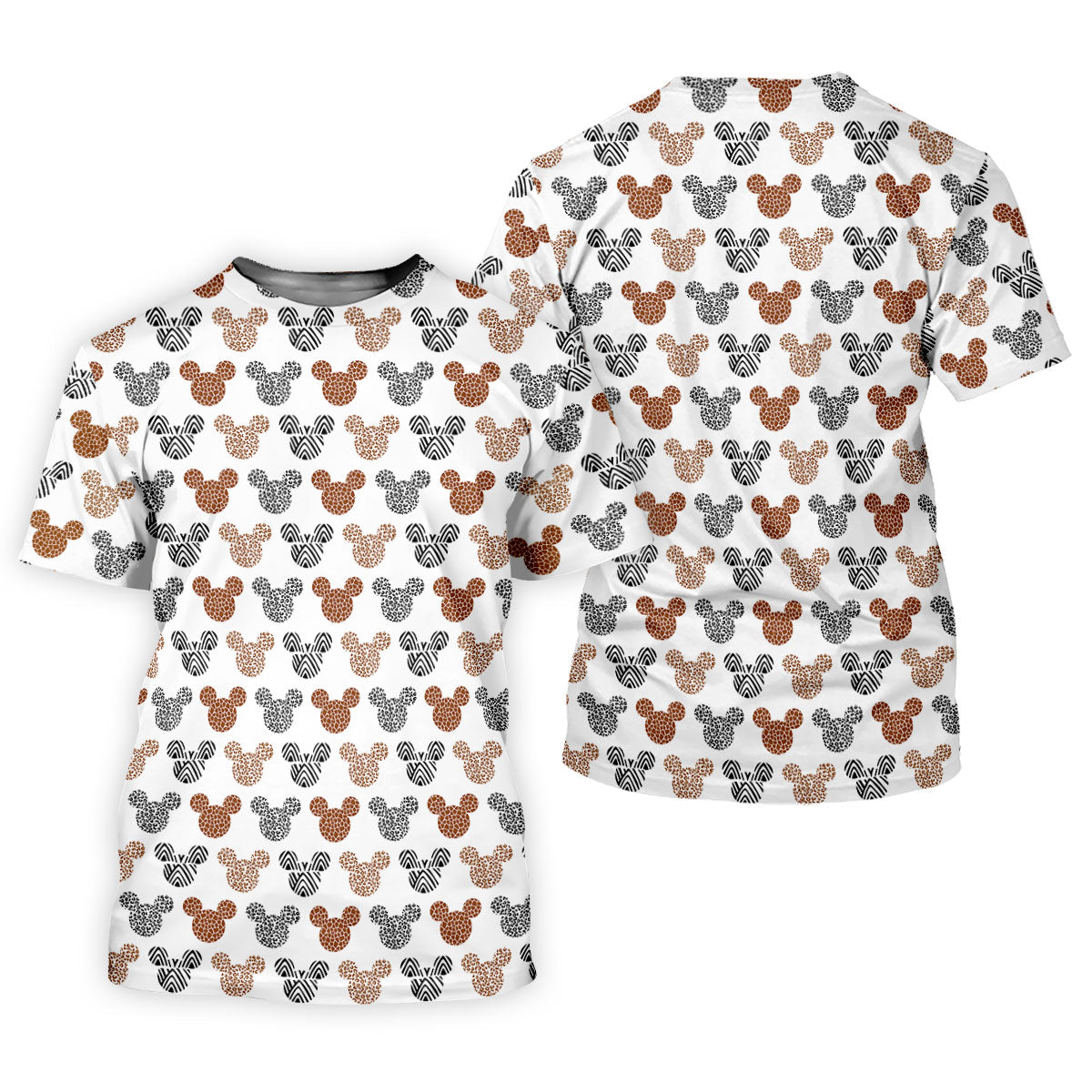Safari Animal Print Mouse Ears Golf Shirt, Golf Shirts For Women, Ladies Golf Apparel