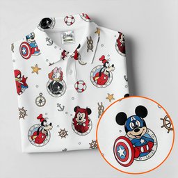 Comic Hero Cartoon Friends Cruise Golf Shirt, Golf Gifts For Men, Mens Golf Clothing