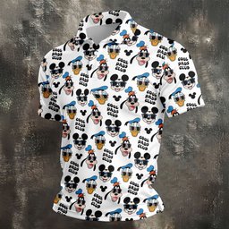 Cool Dads Club Cartoon Friends Golf Shirt, Mens Golf Shirts, Golf Shirts For Men
