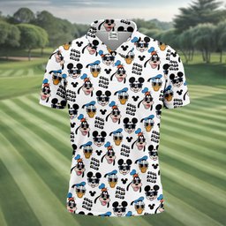 Cool Dads Club Cartoon Friends Golf Shirt, Mens Golf Shirts, Golf Shirts For Men