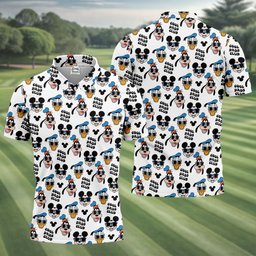 Cool Dads Club Cartoon Friends Golf Shirt, Mens Golf Shirts, Golf Shirts For Men