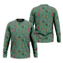 Green Archer Fox Cartoon Golf Shirt, Golf Shirts For Men, Funny Mens Golf Shirts