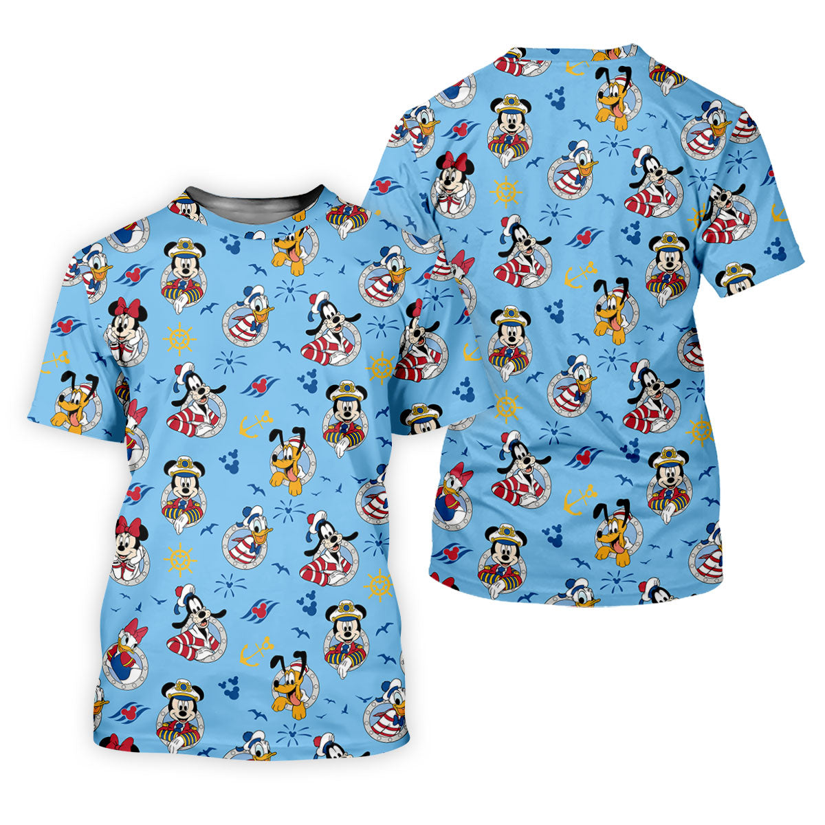 Cruise Captain Cartoon Friends Golf Shirt, Womens Golf Tops, Womens Golf Apparel
