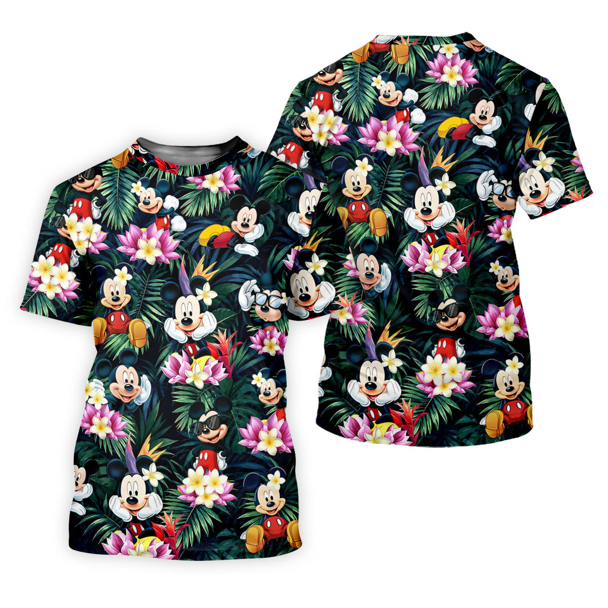 Cartoon Mouse Sunglasses Hawaiian Golf Shirt, Mens Golf Apparel, Mens Golf Clothing