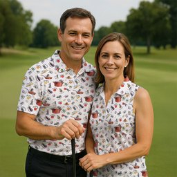 Chef Rat Kitchen Pattern Golf Shirt, Funny Mens Golf Shirts, Golf Shirts For Men