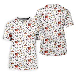 Chef Rat Kitchen Pattern Golf Shirt, Funny Mens Golf Shirts, Golf Shirts For Men