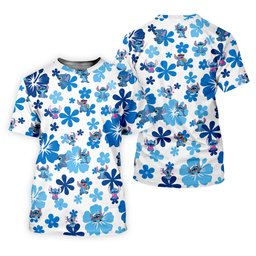 Retro Flower Alien Cartoon Hawaiian Golf Shirt, Ladies Golf Tops, Womens Golf Apparel