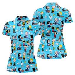 Comic Strip Kids Cartoon Golf Shirt, Golf Shirts For Women, Golf Gifts For Women