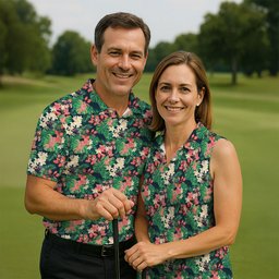 Floral Treasure Hunter Hawaiian Golf Shirt, Golf Gifts For Women, Ladies Golf Shirts