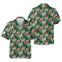 Floral Treasure Hunter Hawaiian Golf Shirt, Golf Gifts For Men, Mens Golf Apparel