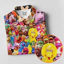 Colorful Puppet Friends Collage Golf Shirt, Golf Shirts For Women, Womens Golf Tops