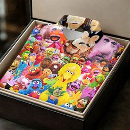 Colorful Puppet Friends Collage Golf Shirt, Golf Shirts For Women, Womens Golf Tops
