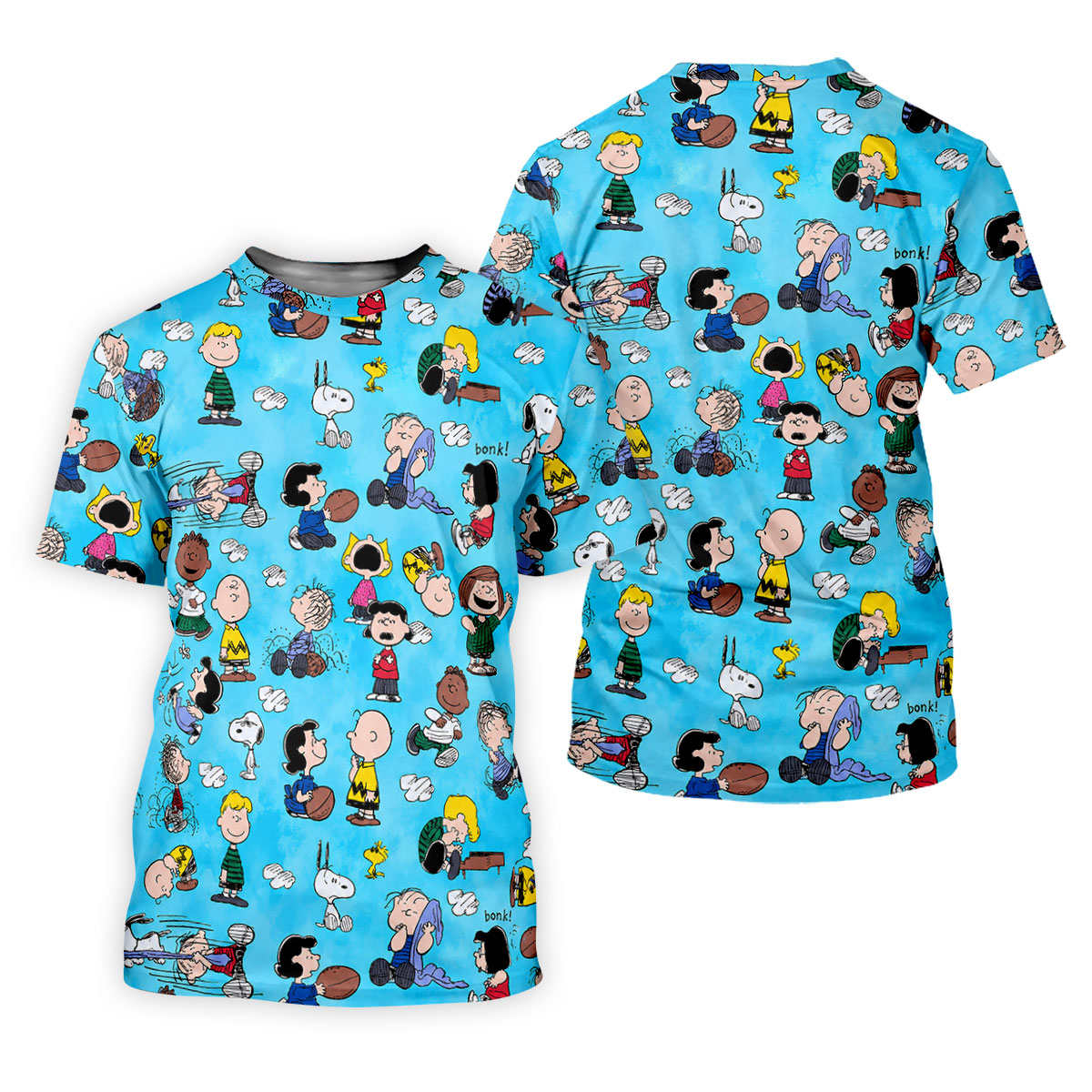 Comic Strip Kids Cartoon Golf Shirt, Funny Mens Golf Shirts, Golf Shirts For Men