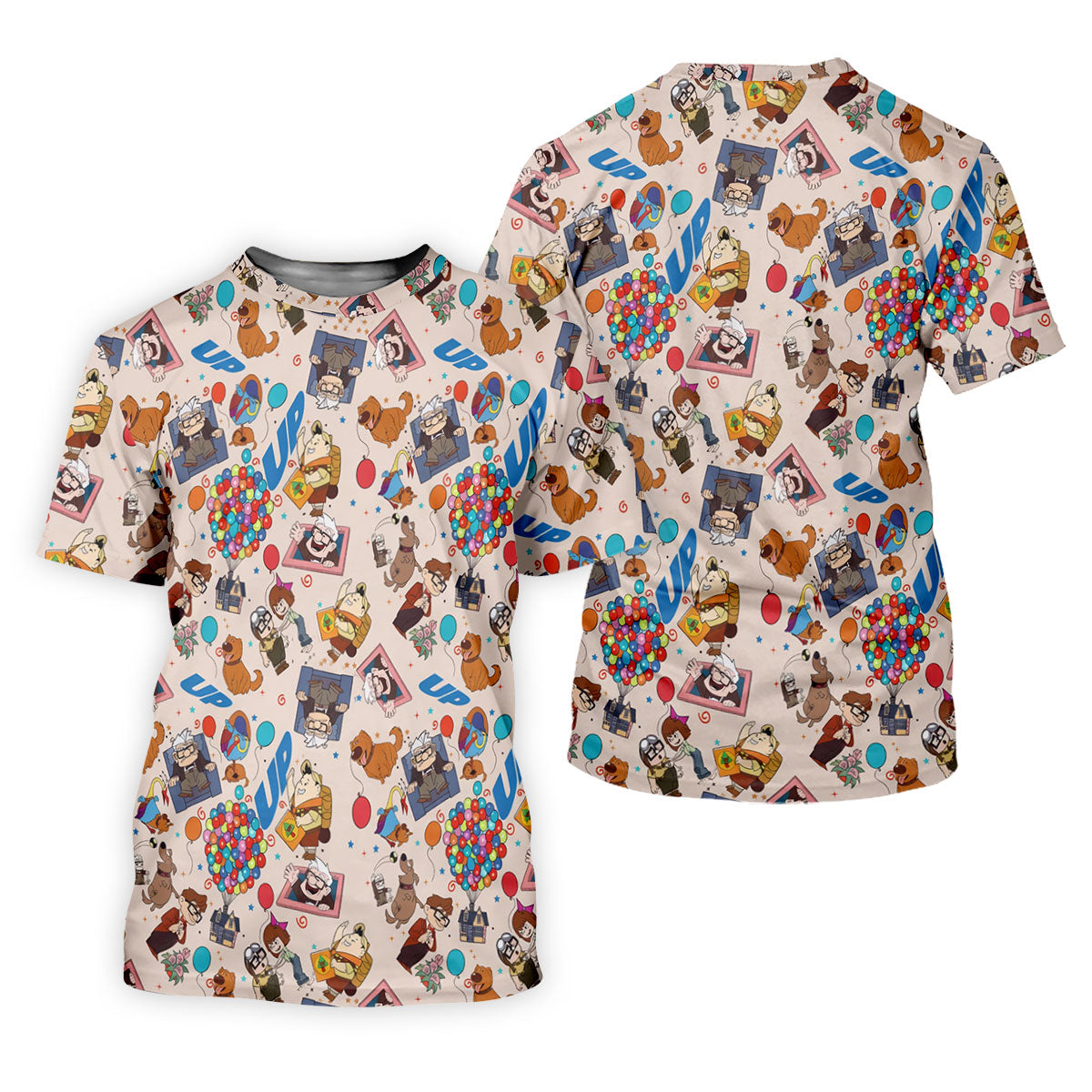 Balloon House Adventure Cartoon Golf Shirt, Golf Polo For Men, Golf Gifts For Men