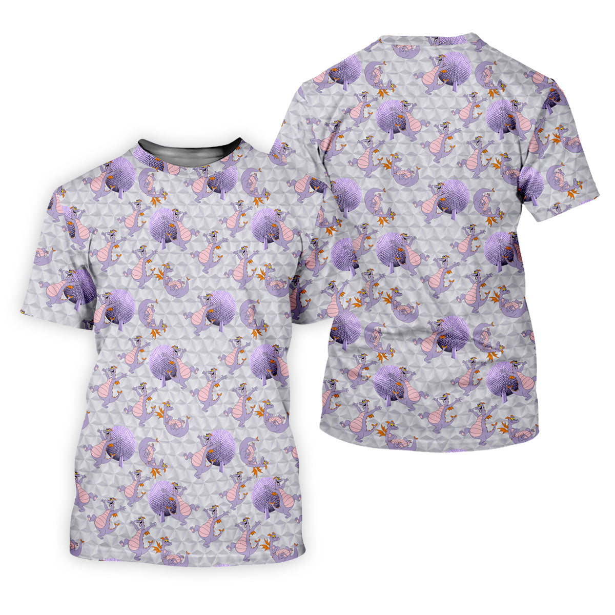 Purple Dragon Imagination Pattern Golf Shirt, Golf Gifts For Men, Mens Golf Clothing