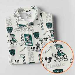 Vintage Mouse Golf Club Crest Golf Shirt, Womens Golf Tops, Womens Golf Clothing