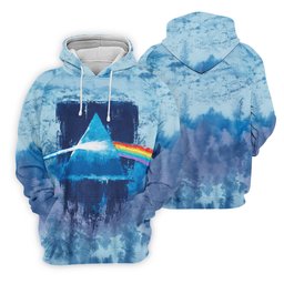 Blue Tie Dye Prism Triangle Art Golf Shirt, Womens Golf Clothing, Ladies Golf Apparel