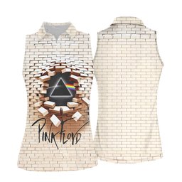 Brick Wall Rainbow Prism Burst Golf Shirt, Womens Golf Clothing, Ladies Golf Apparel