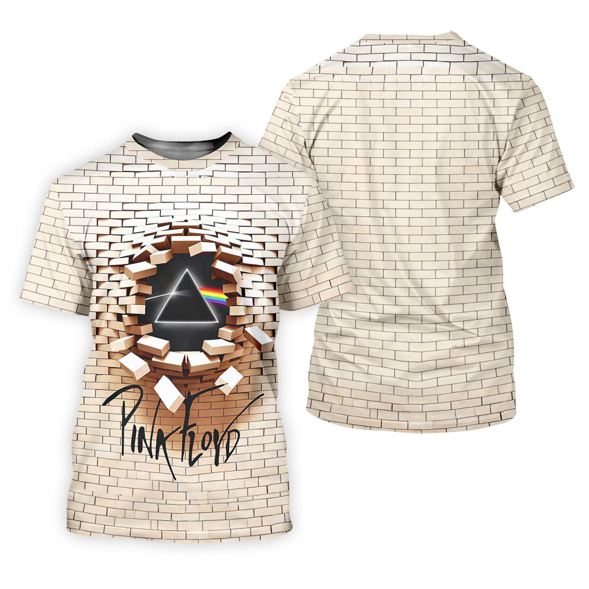 Brick Wall Rainbow Prism Burst Golf Shirt, Womens Golf Clothing, Ladies Golf Apparel