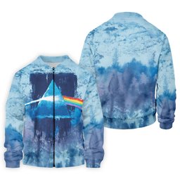 Blue Tie Dye Prism Triangle Art Golf Shirt, Mens Golf Clothing, Golf Polo For Men
