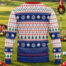 Ugly Christmas Sweater Santa Golf Balls, Ugly Sweater Party, Christmas Golf Gift