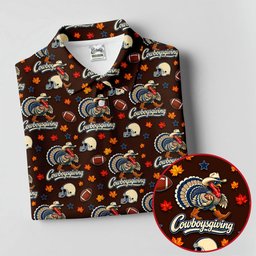 Cowboysgiving Thanksgiving Golf Shirt, Ladies Golf Shirts, Golf Shirts For Women