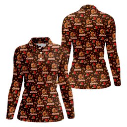 Chiefsgiving Thanksgiving Golf Shirt, Womens Golf Apparel, Golf Shirts For Women