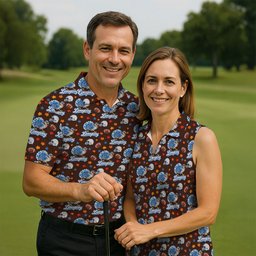 Lionsgiving Thanksgiving Golf Shirt, Golf Shirts For Women, Womens Golf Clothing