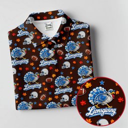 Lionsgiving Thanksgiving Golf Shirt, Golf Shirts For Women, Womens Golf Clothing