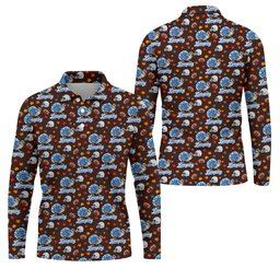 Lionsgiving Thanksgiving Golf Shirt, Golf Shirts For Men, Funny Mens Golf Shirts