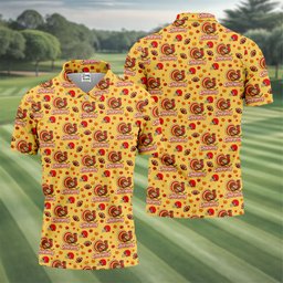 Chiefsgiving Thanksgiving Golf Shirt, Golf Shirts For Men, Mens Holiday Golf Shirts