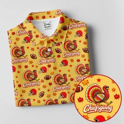 Chiefsgiving Thanksgiving Golf Shirt, Golf Shirts For Women, Womens Golf Apparel
