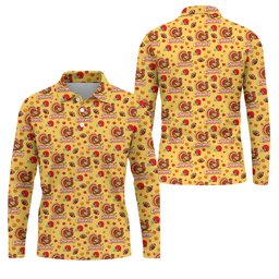 Chiefsgiving Thanksgiving Golf Shirt, Golf Shirts For Men, Mens Holiday Golf Shirts