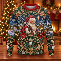 Tees The Season Santa Ugly Christmas Sweater - view 6