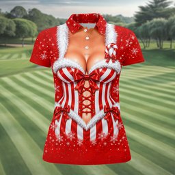 Christmas Candy Cane Corset Golf Shirt, Golf Shirts For Women, Ladies Golf Apparel