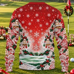 Santa Putt Golf Ugly Christmas Sweater - view 2