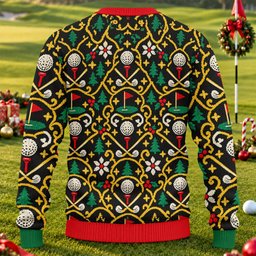Christmas Golf Sucks Santa Cart Ugly Sweater, Ugly Sweater Party, Christmas Golf Gift