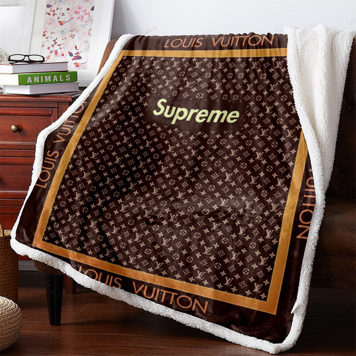 Louis Vuitton Supreme Luxury Fleece Blanket Original 168